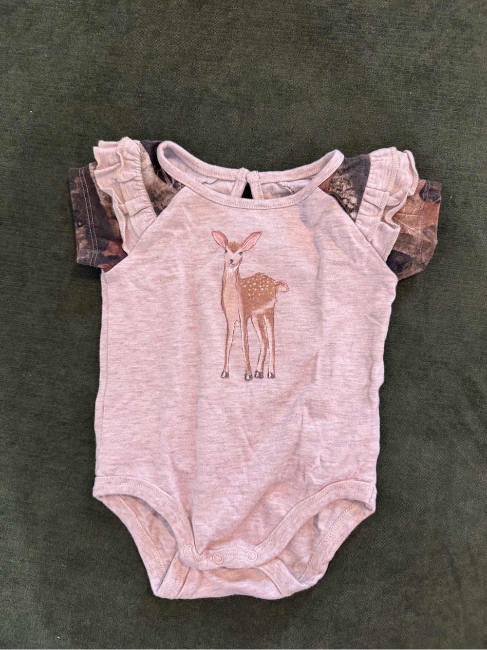 Bass Pro Shops One-Piece Bodysuit with Deer Graphic